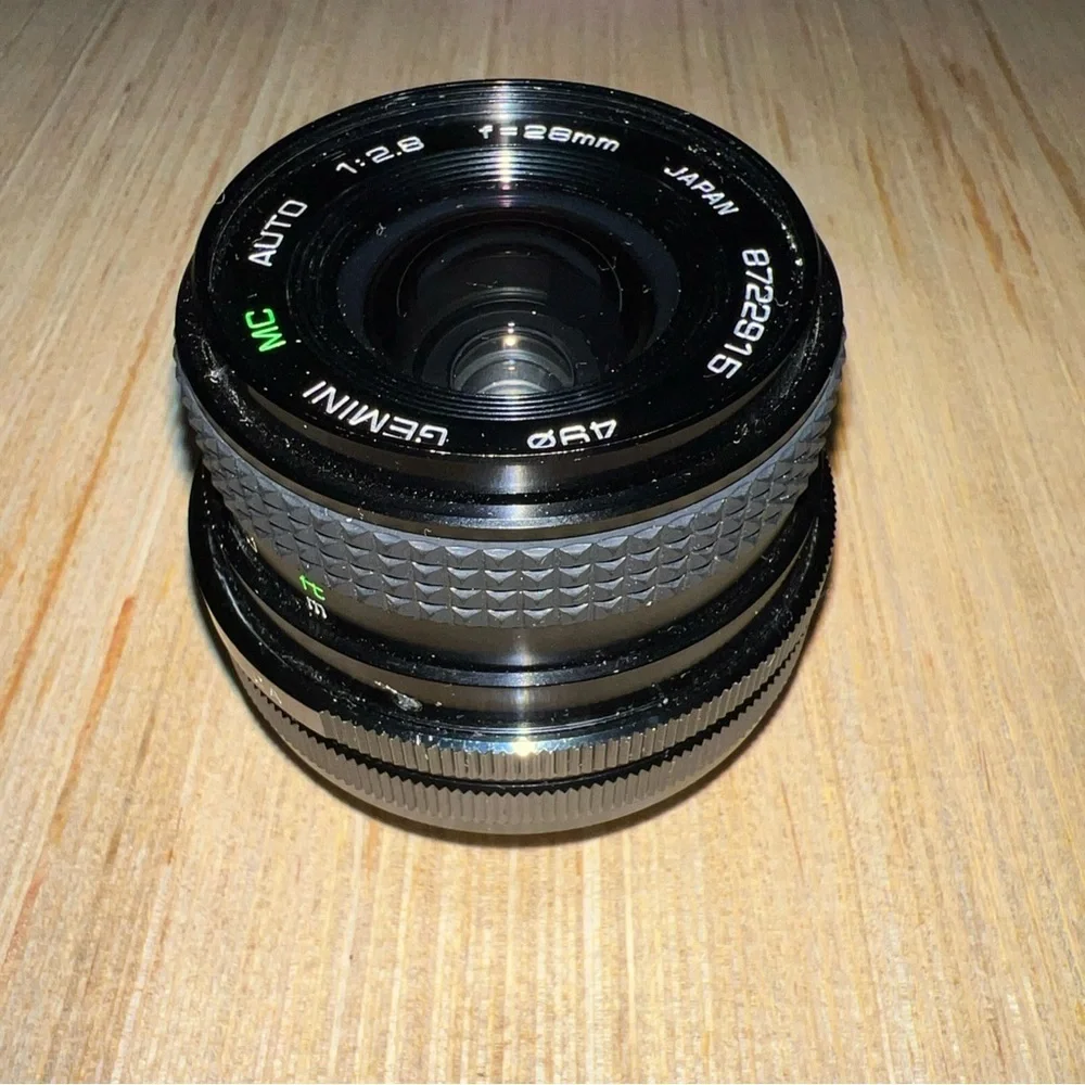Gemini MC Auto 1:2.8 f=28mm Lens Minolta Mount Made in Japan Pre-owned Good!!